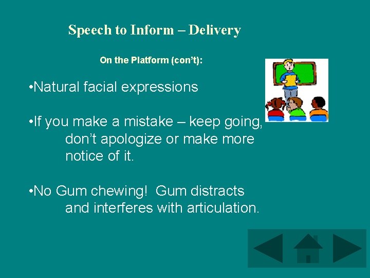 Speech to Inform – Delivery On the Platform (con’t): • Natural facial expressions •