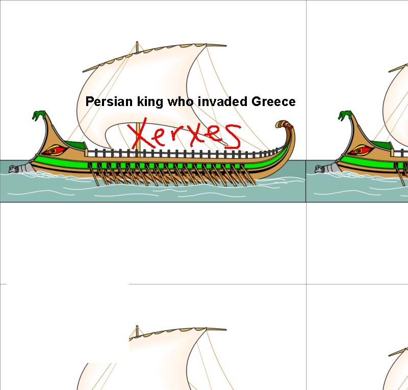 Persian king who invaded Greece 