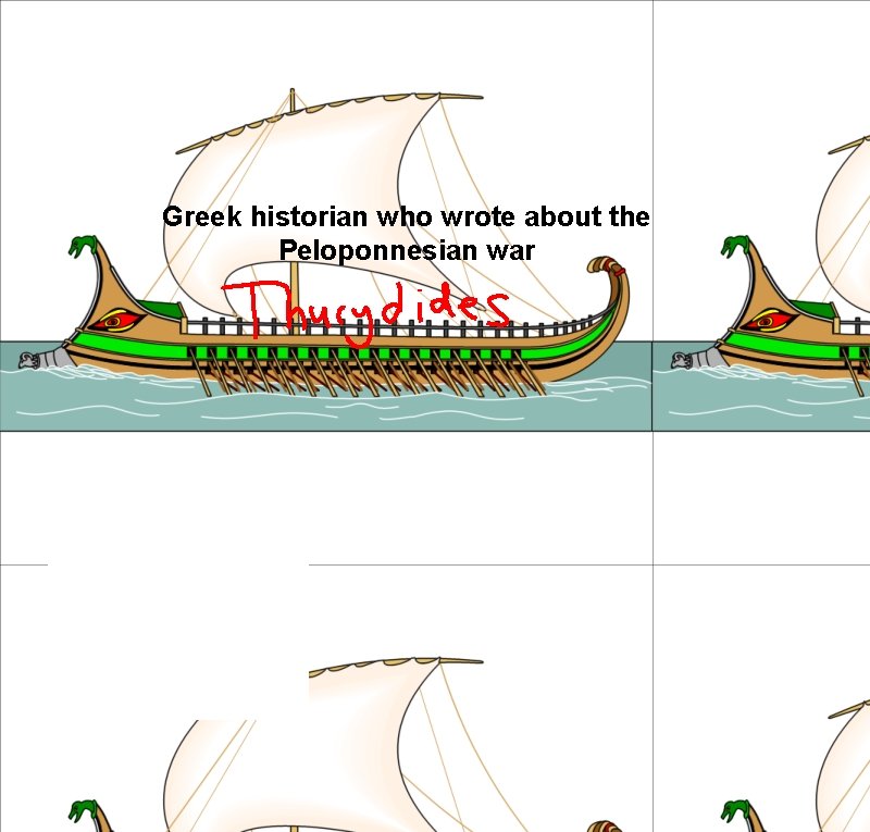 Greek historian who wrote about the Peloponnesian war 