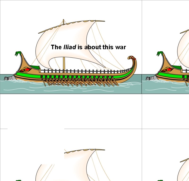 The Iliad is about this war 