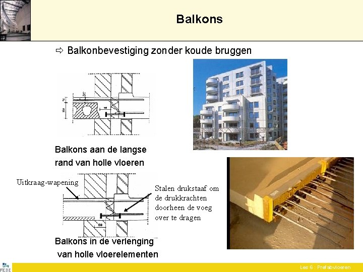 Balkons Balkonbevestiging zonder koude bruggen Balkons aan de langse rand van holle vloeren Uitkraag-wapening Balkons Balkonbevestiging zonder koude bruggen Balkons aan de langse rand van holle vloeren Uitkraag-wapening