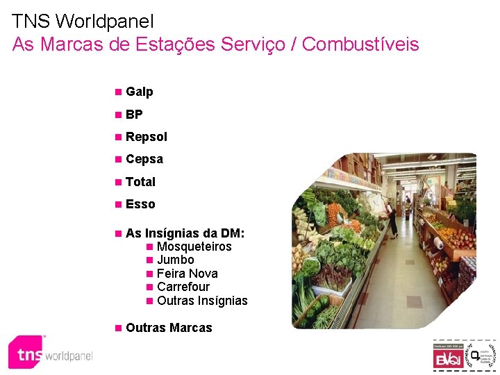 TNS Worldpanel As Marcas de Estações Serviço / Combustíveis n Galp n BP n