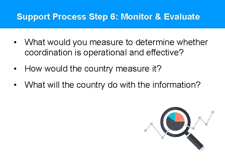 Support Process Step 6: Monitor & Evaluate • What would you measure to determine