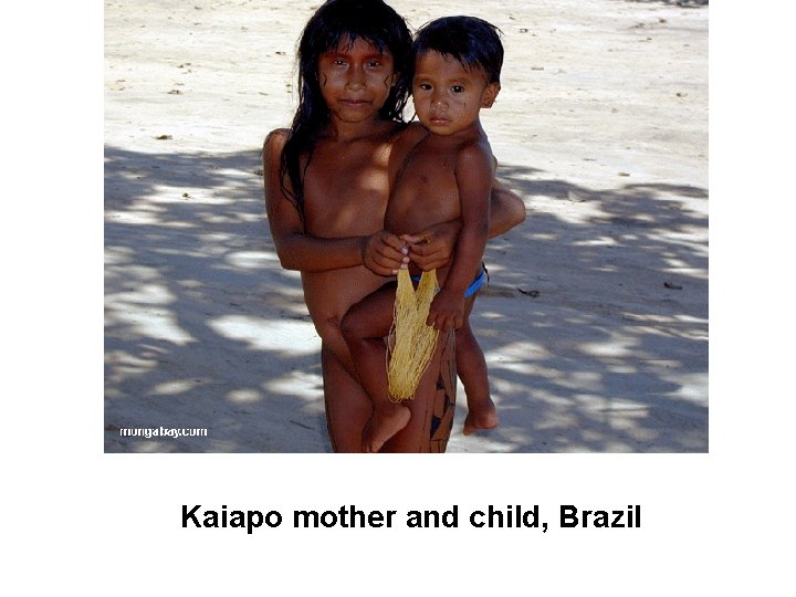 Kaiapo mother and child, Brazil 