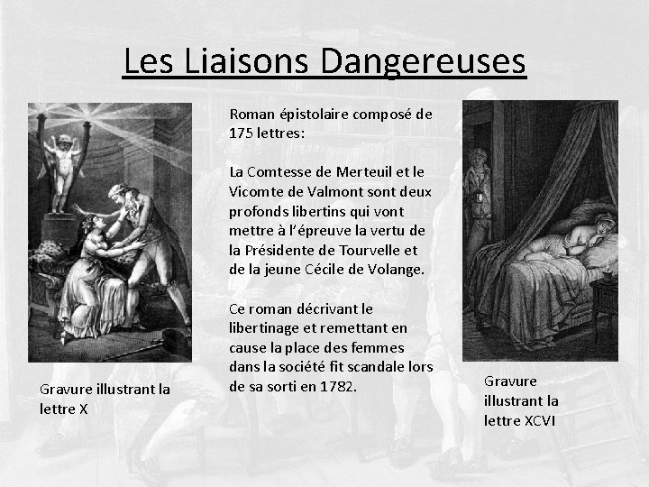 Les Liaisons Dangereuses Roman épistolaire composé de 175 lettres: La Comtesse de Merteuil et