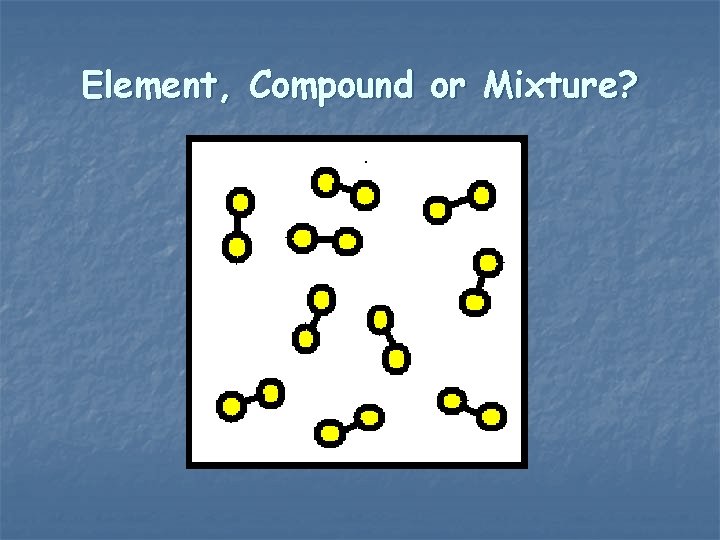 Element, Compound or Mixture? 