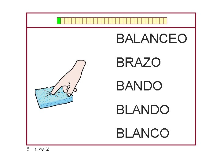BALANCEO BRAZO BANDO BLANCO 6 nivel 2 