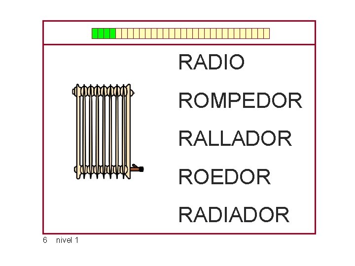 RADIO ROMPEDOR RALLADOR ROEDOR RADIADOR 6 nivel 1 