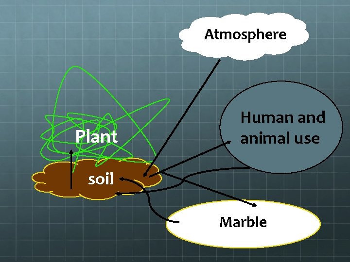Atmosphere Plant Human and animal use soil Marble 