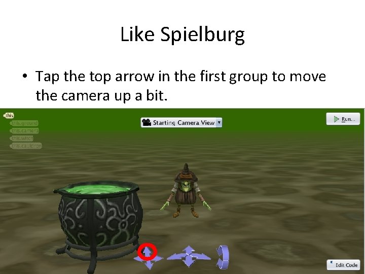 Like Spielburg • Tap the top arrow in the first group to move the