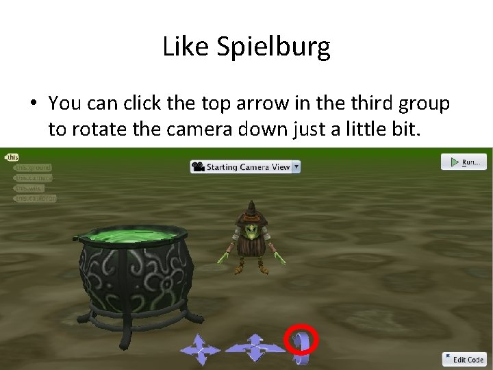 Like Spielburg • You can click the top arrow in the third group to