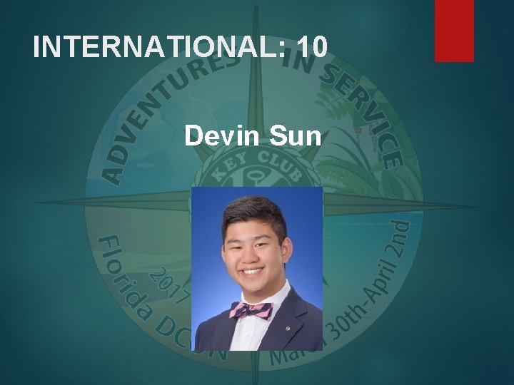 INTERNATIONAL: 10 Devin Sun 