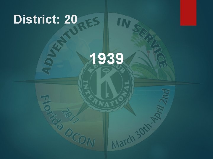 District: 20 1939 