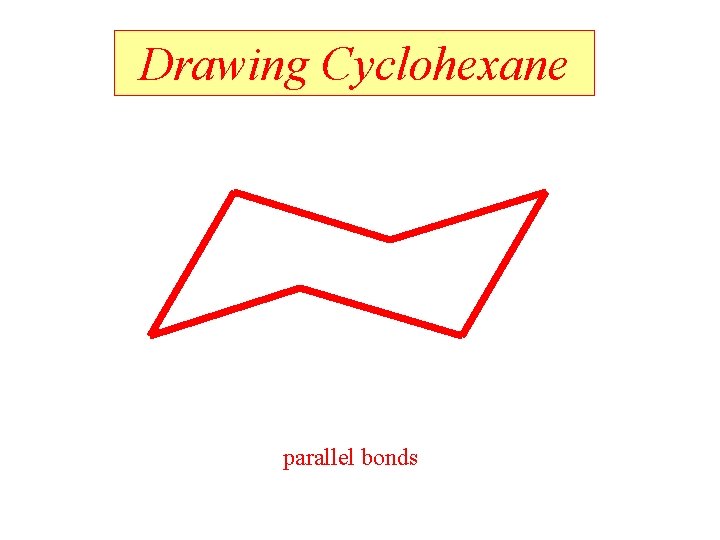 Drawing Cyclohexane parallel bonds 