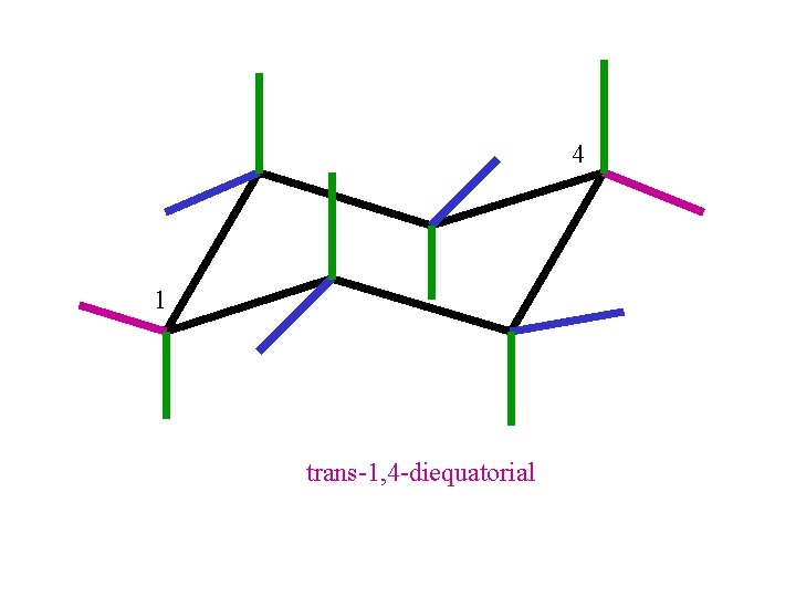 4 1 trans-1, 4 -diequatorial 4 1 trans-1, 4 -diequatorial