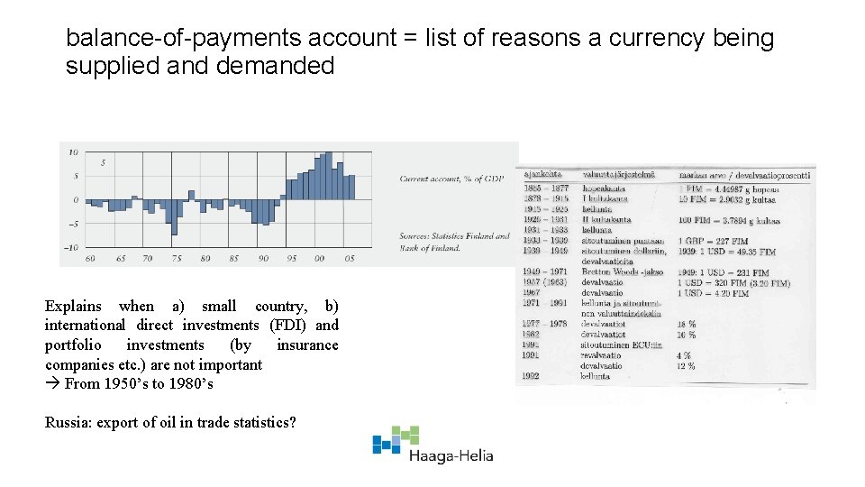 balance-of-payments account = list of reasons a currency being supplied and demanded . Explains