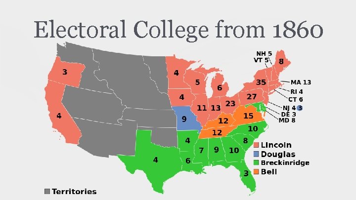Electoral College from 1860 