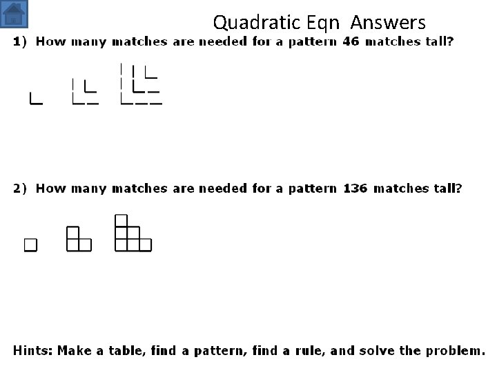 Quadratic Eqn Answers 