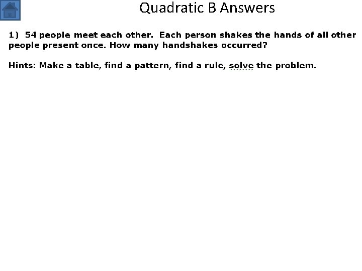 Quadratic B Answers 