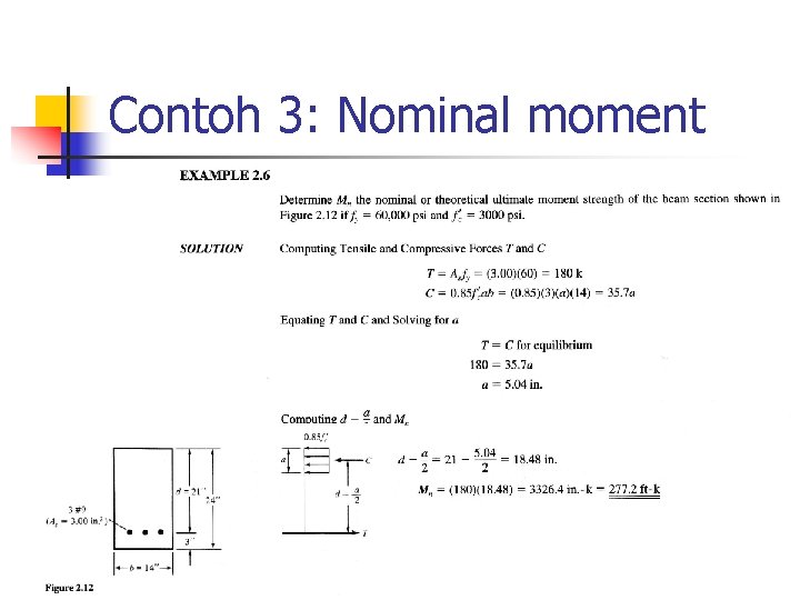 Contoh 3: Nominal moment 