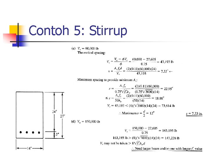 Contoh 5: Stirrup 