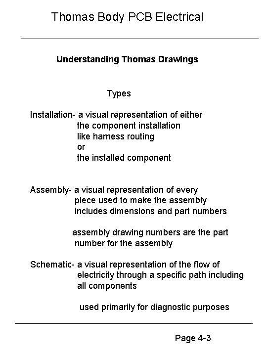 Thomas Body PCB Electrical Understanding Thomas Drawings Types Installation- a visual representation of either