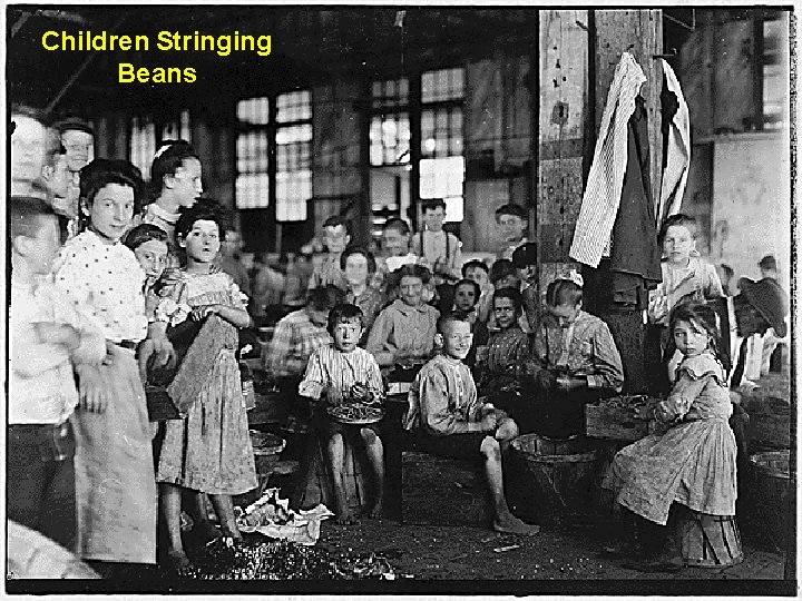 Children Stringing Beans 