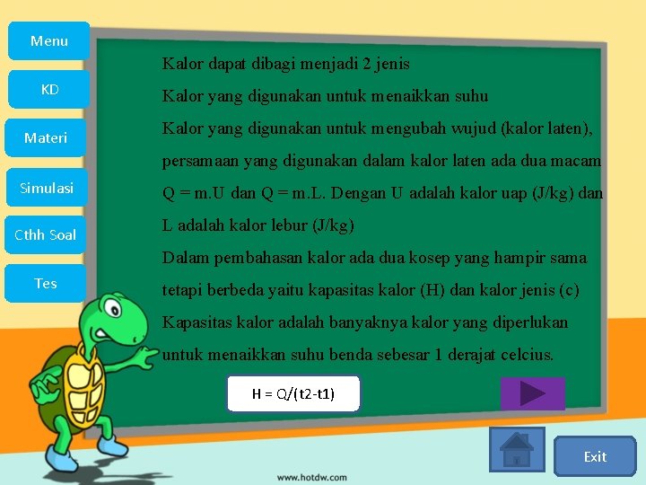 Menu Kalor dapat dibagi menjadi 2 jenis KD Materi Kalor yang digunakan untuk menaikkan