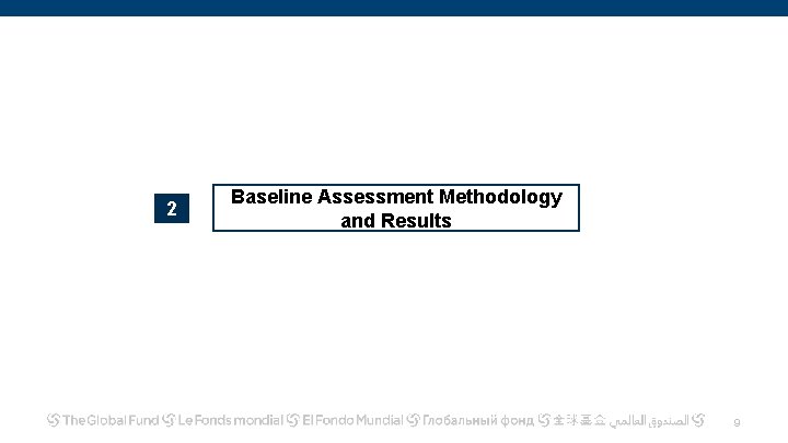 2 Baseline Assessment Methodology and Results 9 