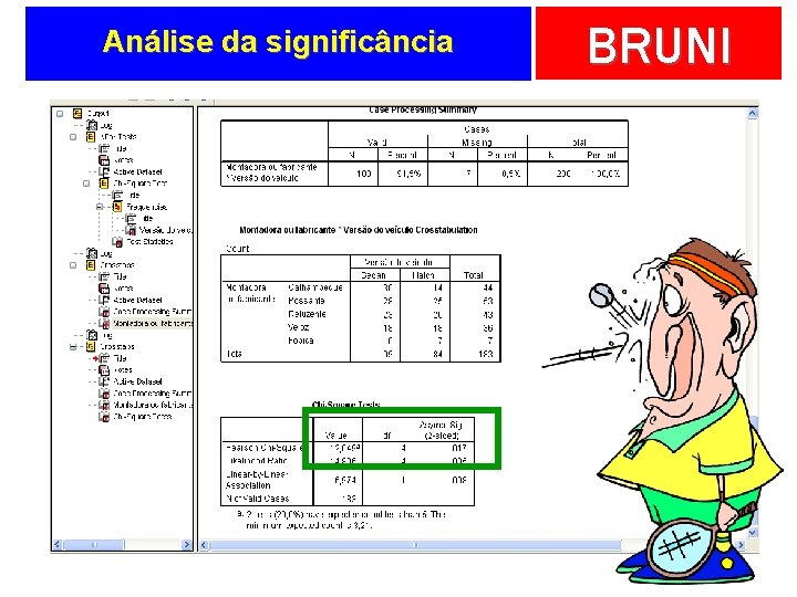 Análise da significância BRUNI 