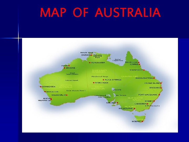 MAP OF AUSTRALIA 