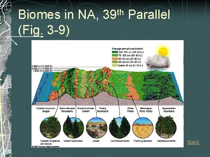 Biomes in NA, (Fig. 3 -9) th 39 Parallel Back Biomes in NA, (Fig. 3 -9) th 39 Parallel Back