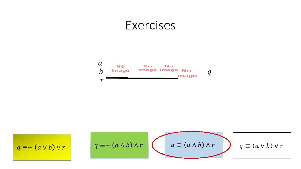 Exercises Exercises