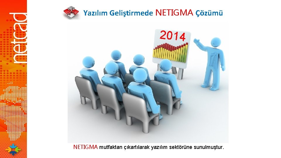Yazılım Geliştirmede NETIGMA Çözümü 2014 NETIGMA mutfaktan çıkartılarak yazılım sektörüne sunulmuştur. 