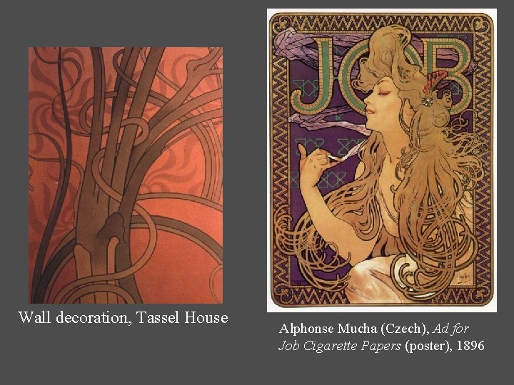 Wall decoration, Tassel House Alphonse Mucha (Czech), Ad for Job Cigarette Papers (poster), 1896