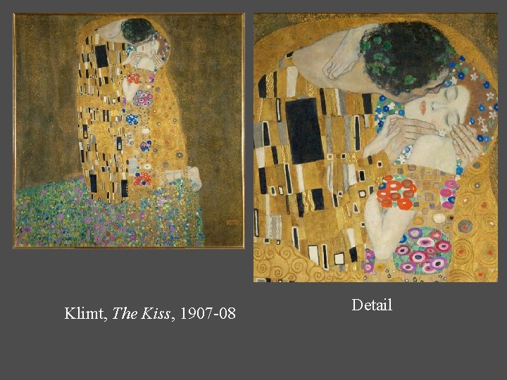 Klimt, The Kiss, 1907 -08 Detail 