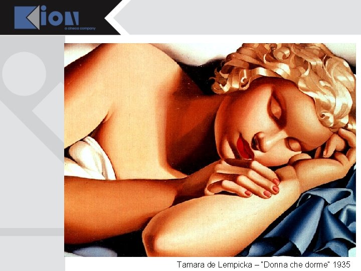 Tamara de Lempicka – “Donna che dorme” 1935 