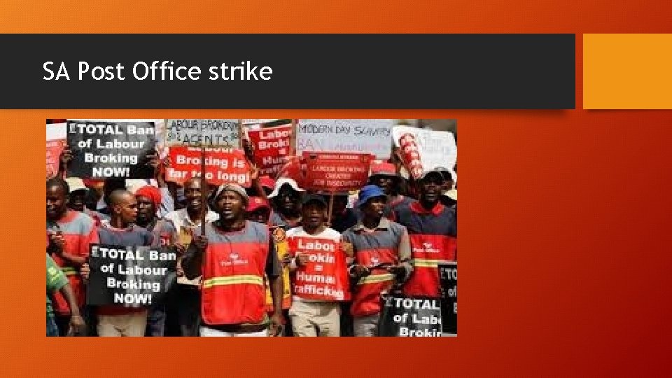 SA Post Office strike 