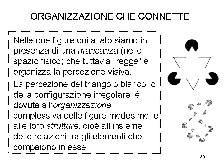 ORGANIZZAZIONE CHE CONNETTE Nelle due figure qui a lato siamo in presenza di una