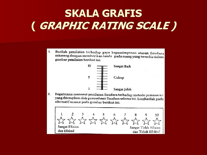 SKALA GRAFIS ( GRAPHIC RATING SCALE ) 