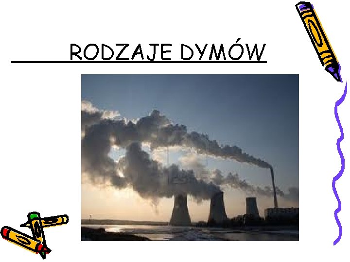 RODZAJE DYMÓW 