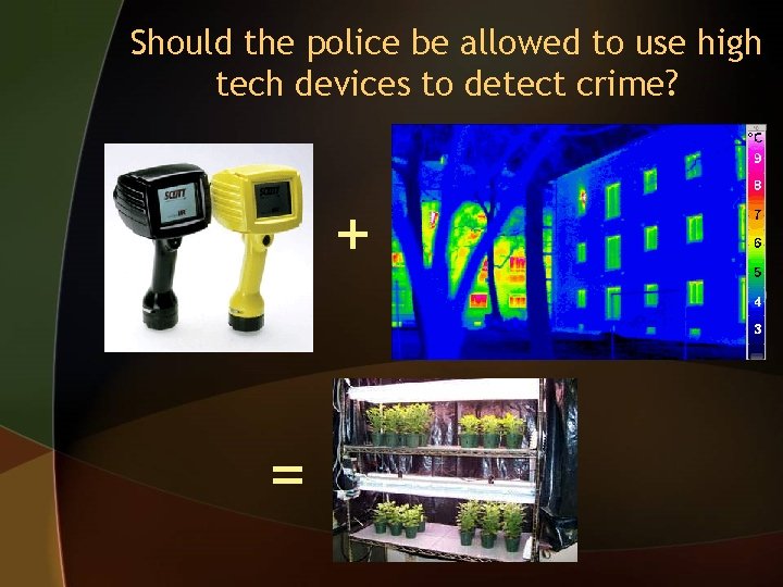 Should the police be allowed to use high tech devices to detect crime? +