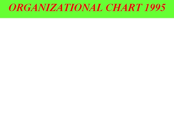 ORGANIZATIONAL CHART 1995 4 