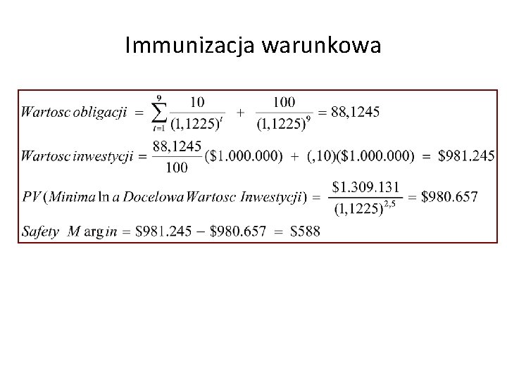 Immunizacja warunkowa 