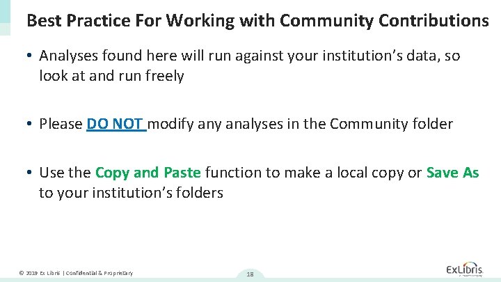 Best Practice For Working with Community Contributions • Analyses found here will run against