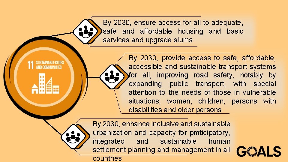 By 2030, ensure access for all to adequate, safe and affordable housing and basic