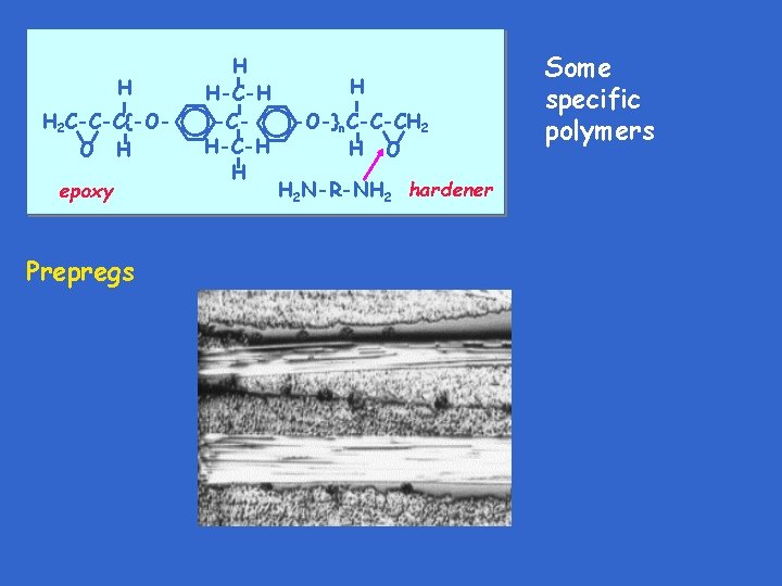 H H 2 C-C-C{-OO H epoxy Prepregs H H-C-H -CH-C-H H H -O-}n. C-C-CH