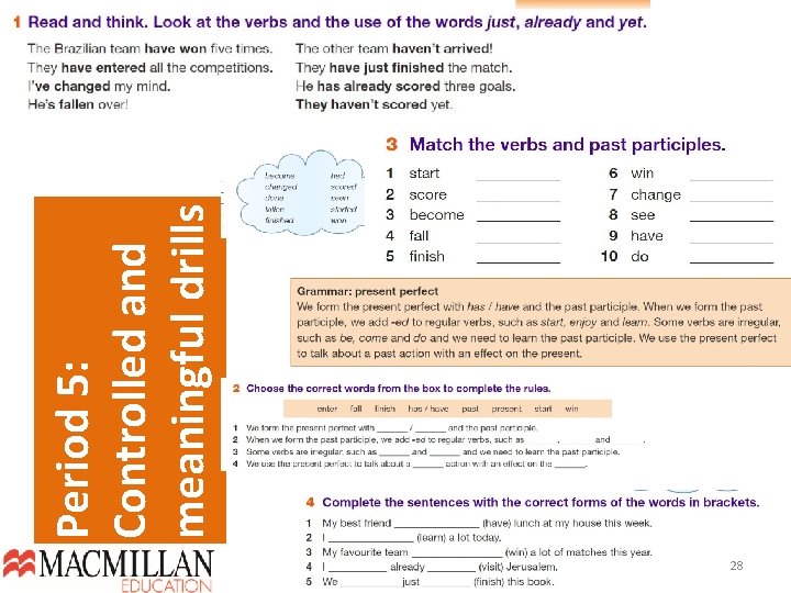 28 Period 5: Controlled and meaningful drills  28 Period 5: Controlled and meaningful drills