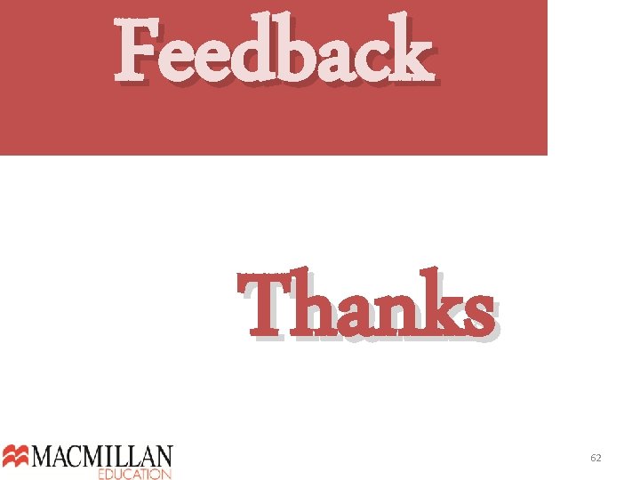 Feedback Thanks 62  Feedback Thanks 62