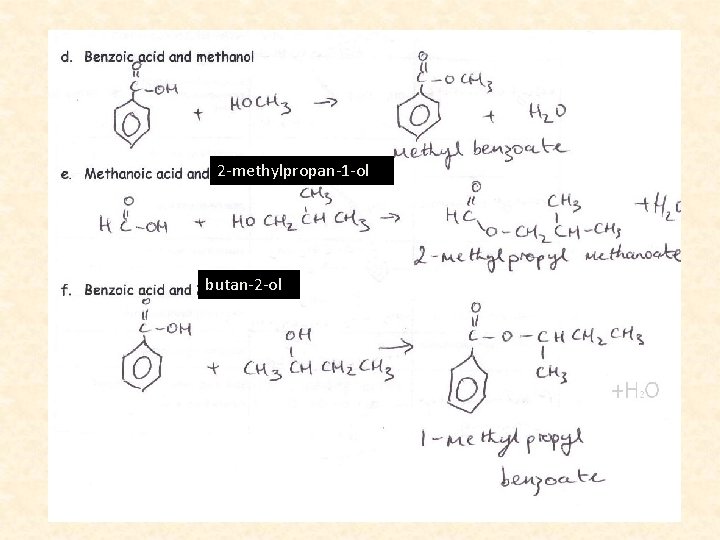 2 -methylpropan-1 -ol butan-2 -ol 